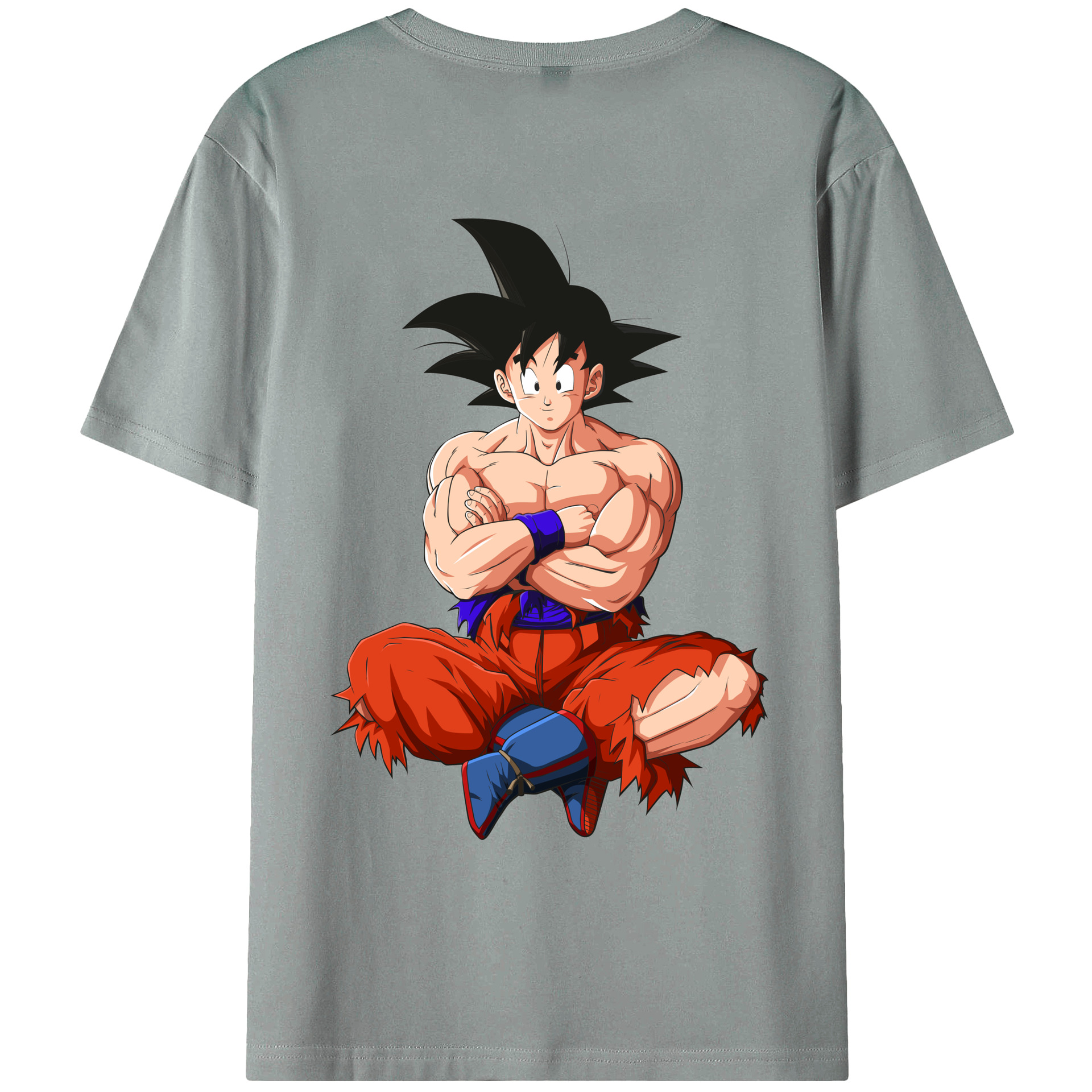 （画像用） ドラゴンボール 孫悟空（そん ごくう）Son Goku カカロット DRAGON BALL Kakarotto 綿100％ メンズ半袖Tシャツ（バックプリント） 通気性